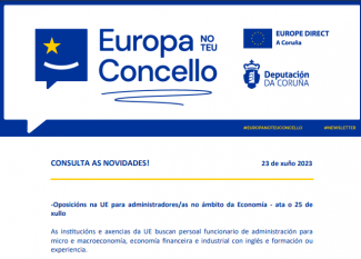 Boletíns semanais "Europa no teu concello"